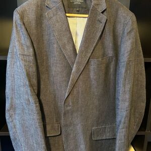 Banana Republic charcoal linen blazer 42